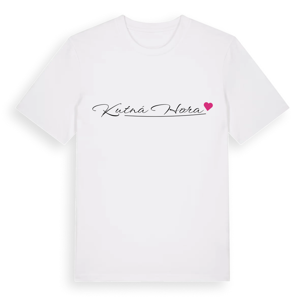 Kutná Hora hjärta t-shirt – White, i miljö