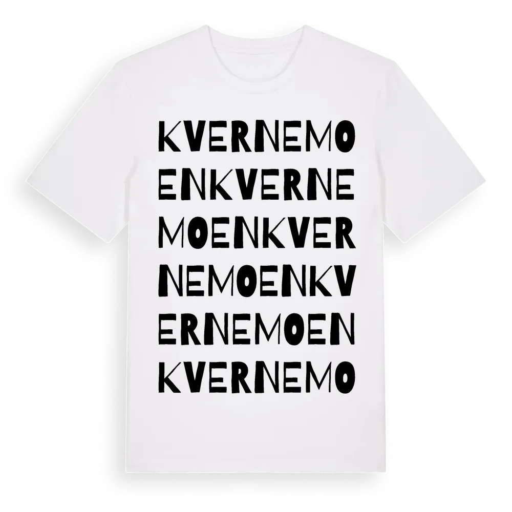Kvernemoen ordlek t-shirt i miljö