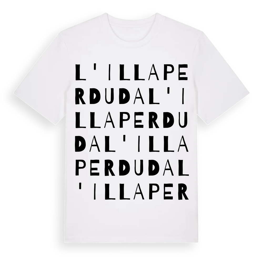 l'Illa Perduda ordlek t-shirt – White, i miljö