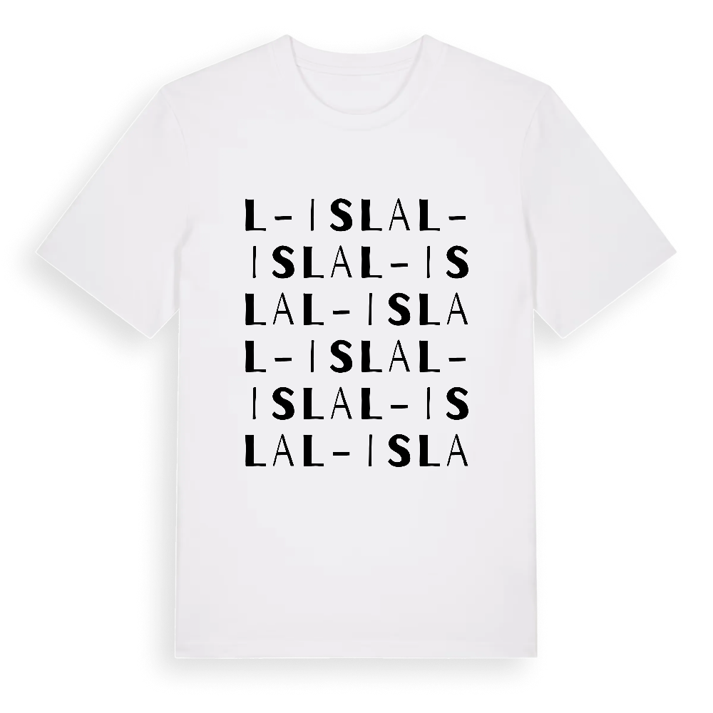 L-Isla ordlek t-shirt – White, i miljö