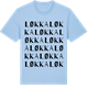 Blue Soul t-shirt med Løkka ordlek t-shirt