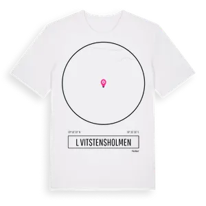 L Vitstensholmen t-shirt – ekologisk bomull t-shirt från Pinshirt