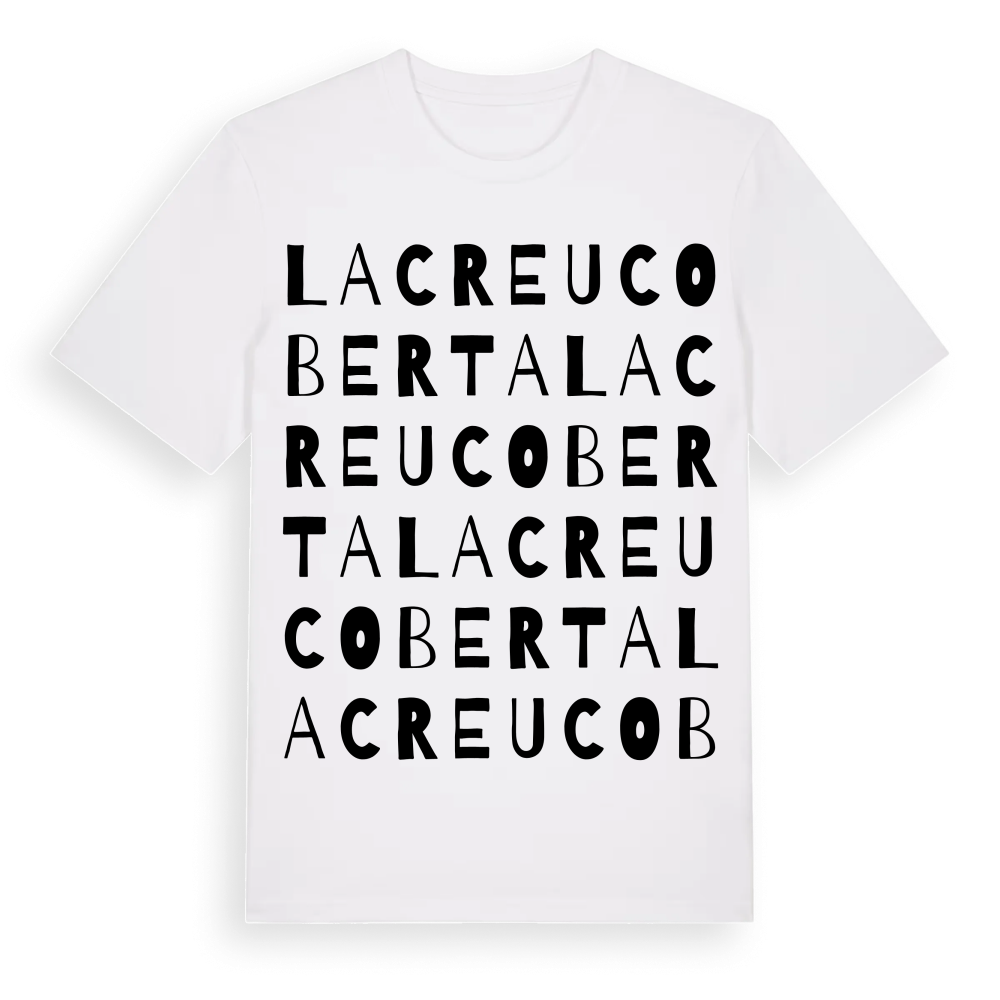 la Creu Coberta ordlek t-shirt – White, i miljö