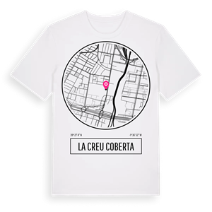 la Creu Coberta t-shirt – ekologisk bomull t-shirt från Pinshirt