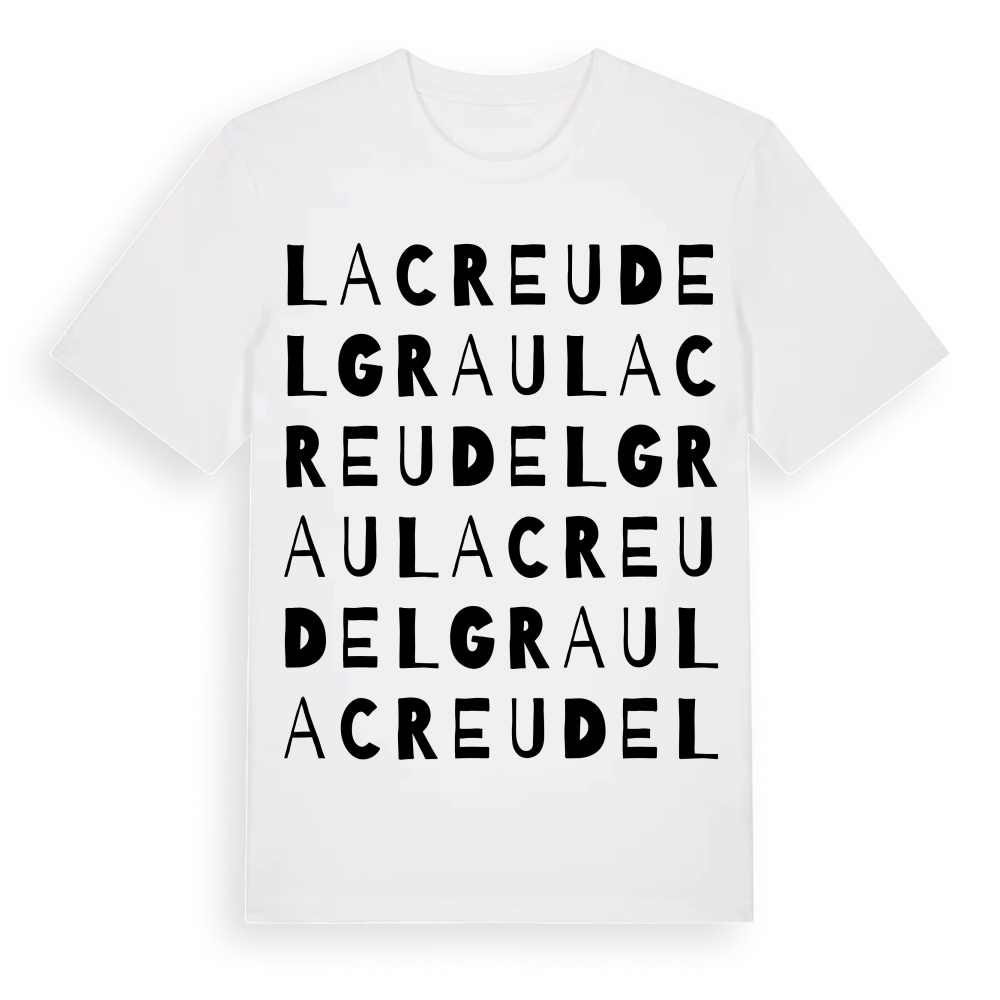 la Creu del Grau ordlek t-shirt – White, i miljö