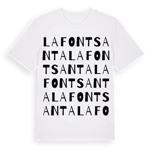 la Fontsanta ordlek t-shirt – ekologisk bomull t-shirt från Pinshirt