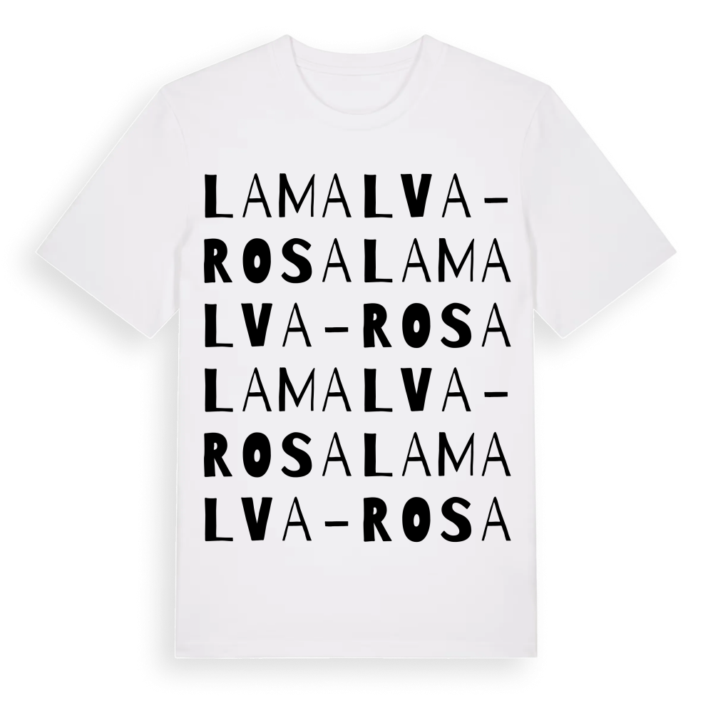 la Malva-rosa ordlek t-shirt – White, i miljö