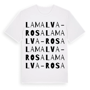 la Malva-rosa ordlek t-shirt – ekologisk bomull t-shirt från Pinshirt