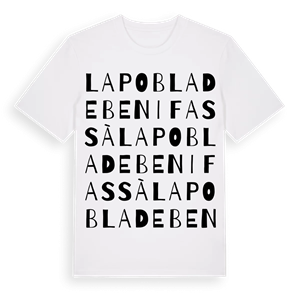 la Pobla de Benifassà ordlek t-shirt – ekologisk bomull t-shirt från Pinshirt