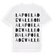 la Pobla de Vallbona ordlek t-shirt