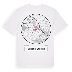 la Pobla de Vallbona t-shirt – ekologisk bomull t-shirt från Pinshirt