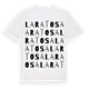 la Raïosa ordlek t-shirt