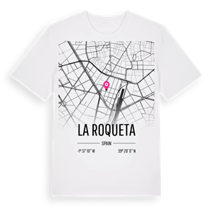 la Roqueta karta t-shirt – ekologisk bomull t-shirt från Pinshirt