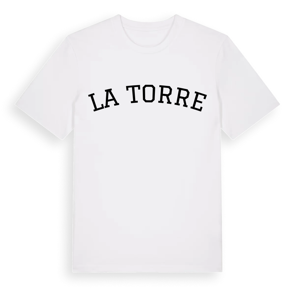 la Torre böjd t-shirt – White, i miljö