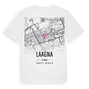 Laagna karta t-shirt – ekologisk bomull t-shirt från Pinshirt