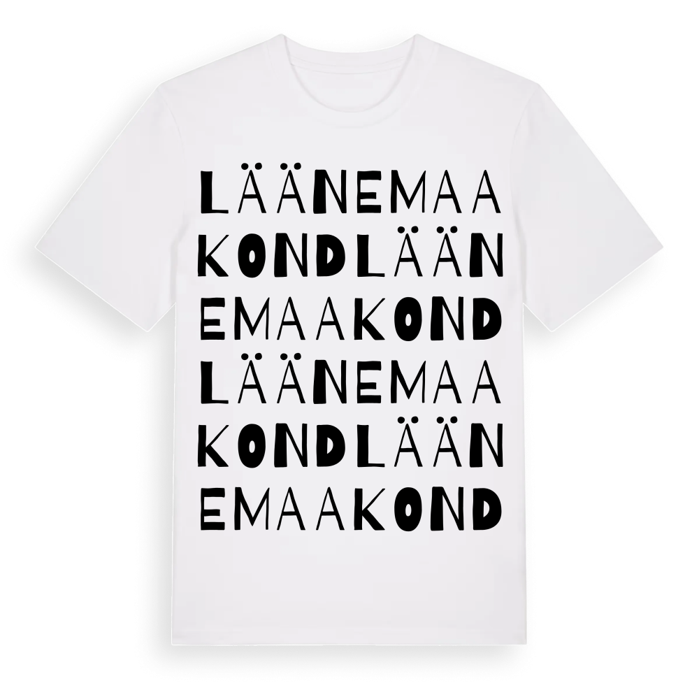 Lääne maakond ordlek t-shirt – White, i miljö