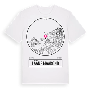 Lääne maakond t-shirt – ekologisk bomull t-shirt från Pinshirt