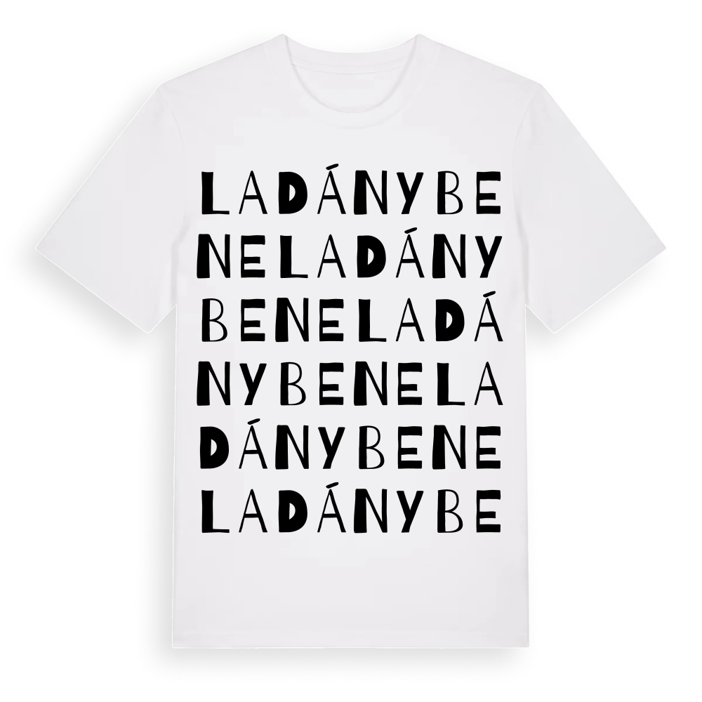 Ladánybene ordlek t-shirt – White, i miljö