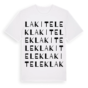 Lakitelek ordlek t-shirt – ekologisk bomull t-shirt från Pinshirt