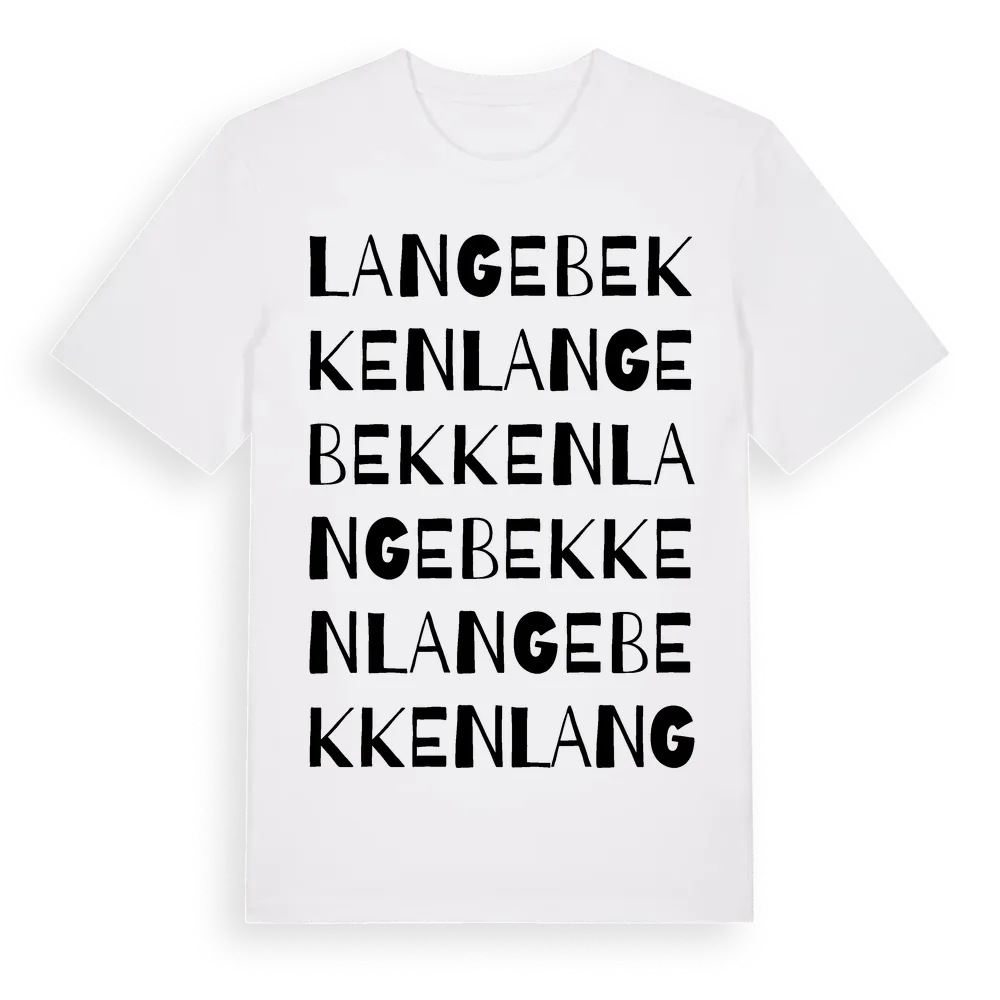 Langebekken ordlek t-shirt i miljö