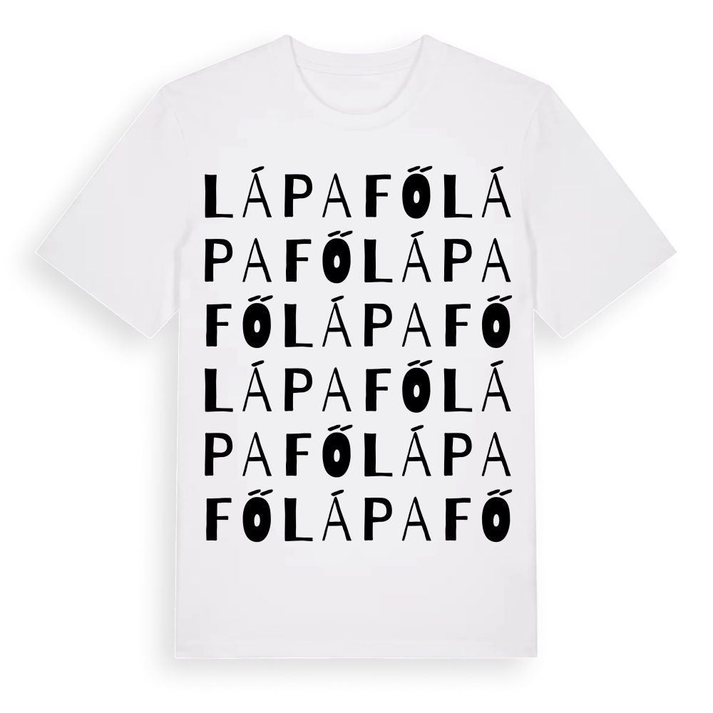 Lápafő ordlek t-shirt – White, i miljö