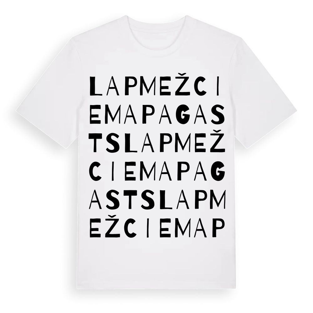 Lapmežciema pagasts ordlek t-shirt – White, i miljö