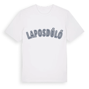 Laposdűlő college t-shirt – ekologisk bomull t-shirt från Pinshirt