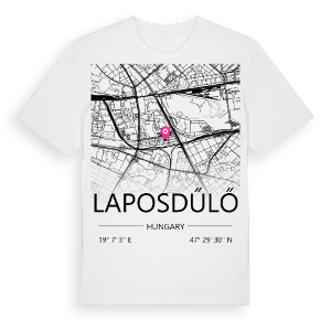 Laposdűlő karta t-shirt – ekologisk bomull t-shirt från Pinshirt