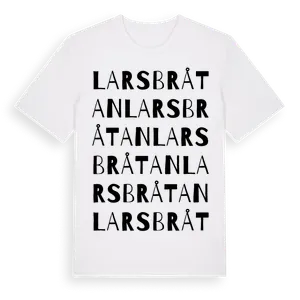 Larsbråtan ordlek t-shirt – ekologisk bomull t-shirt från Pinshirt