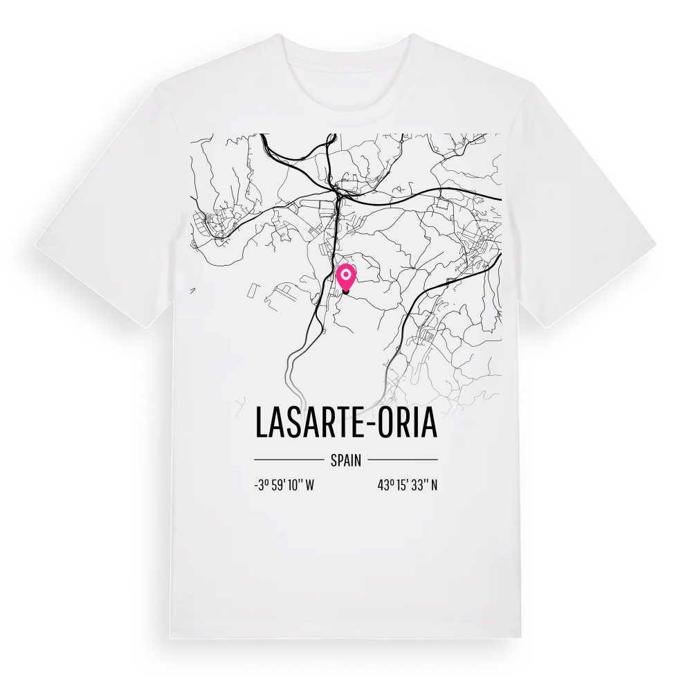 Lasarte-Oria karta t-shirt – White, i miljö
