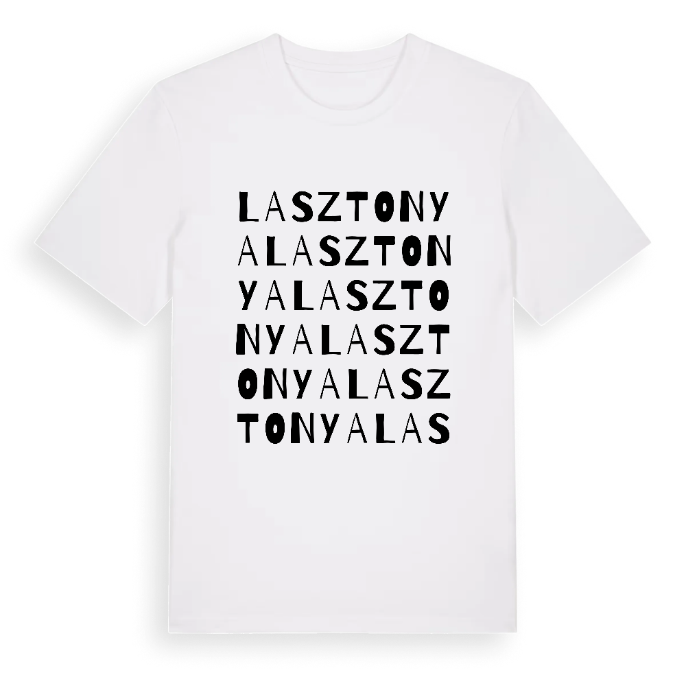 Lasztonya ordlek t-shirt – White, i miljö