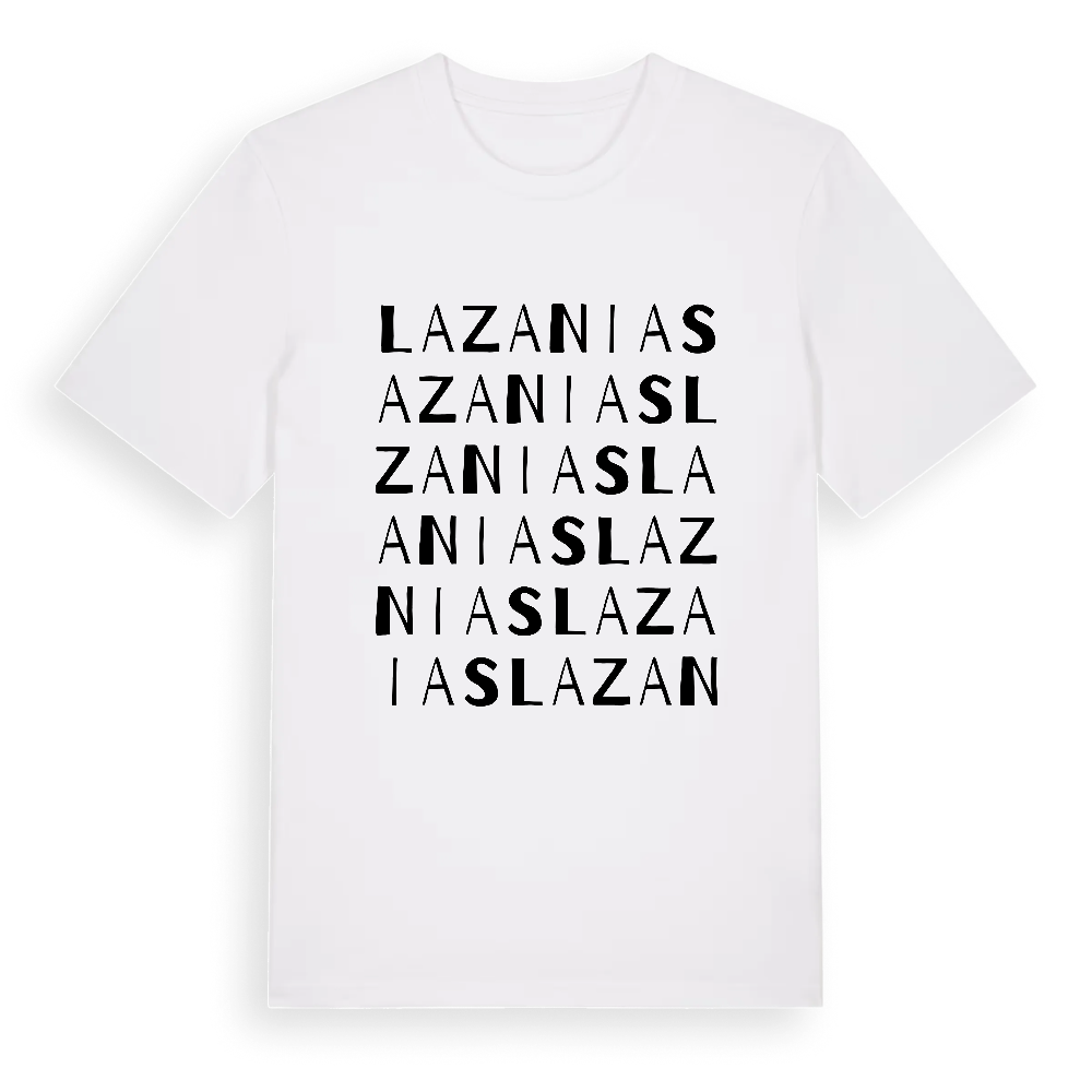 Lazanias ordlek t-shirt – White, i miljö