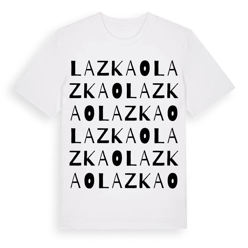 Lazkao ordlek t-shirt – White, i miljö