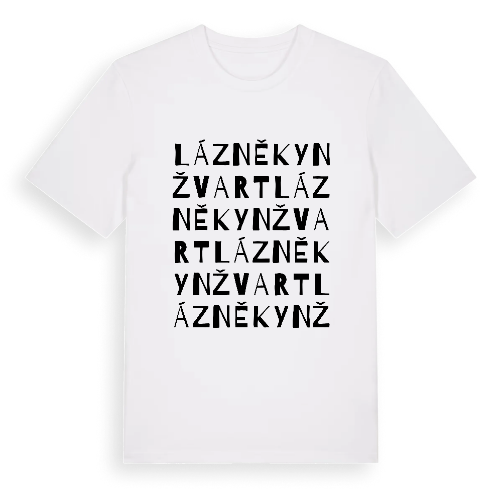 Lázně Kynžvart ordlek t-shirt – White, i miljö