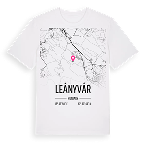 Leányvár karta t-shirt – ekologisk bomull t-shirt från Pinshirt