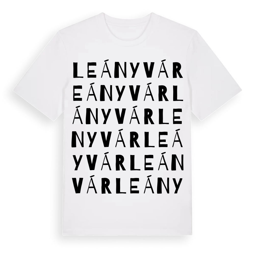 Leányvár ordlek t-shirt – White, i miljö
