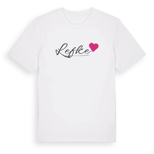 Lefke hjärta t-shirt – ekologisk bomull t-shirt från Pinshirt