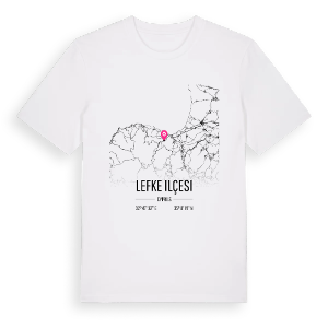 Lefke ilçesi karta t-shirt – ekologisk bomull t-shirt från Pinshirt