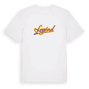 Legénd baseball t-shirt – ekologisk bomull t-shirt från Pinshirt
