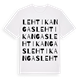 White t-shirt med Lehtikangas ordlek t-shirt