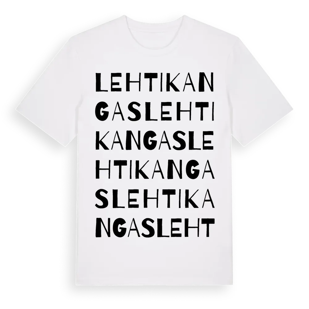 Lehtikangas ordlek t-shirt i miljö