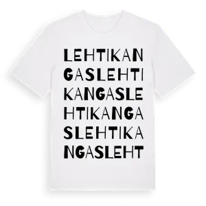 Lehtikangas ordlek t-shirt – ekologisk bomull t-shirt från Pinshirt
