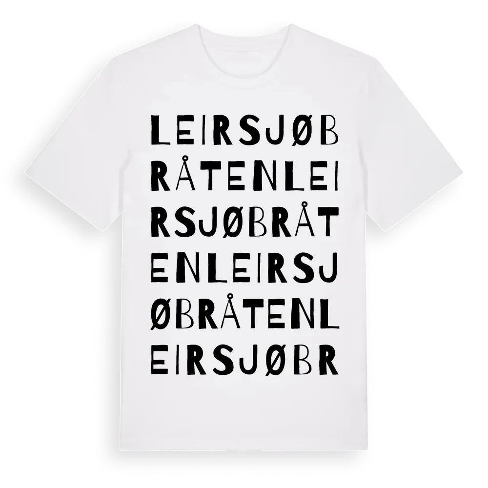 Leirsjøbråten ordlek t-shirt i miljö