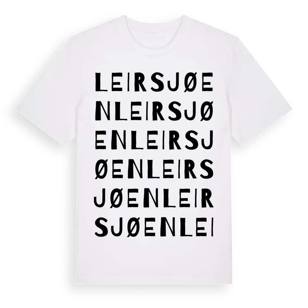 Leirsjøen ordlek t-shirt i miljö