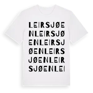 Leirsjøen ordlek t-shirt – ekologisk bomull t-shirt från Pinshirt