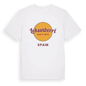 Lekunberri cirkel t-shirt – ekologisk bomull t-shirt från Pinshirt