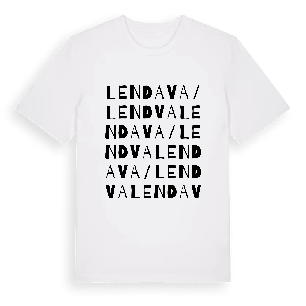 Lendava / Lendva ordlek t-shirt – White, i miljö