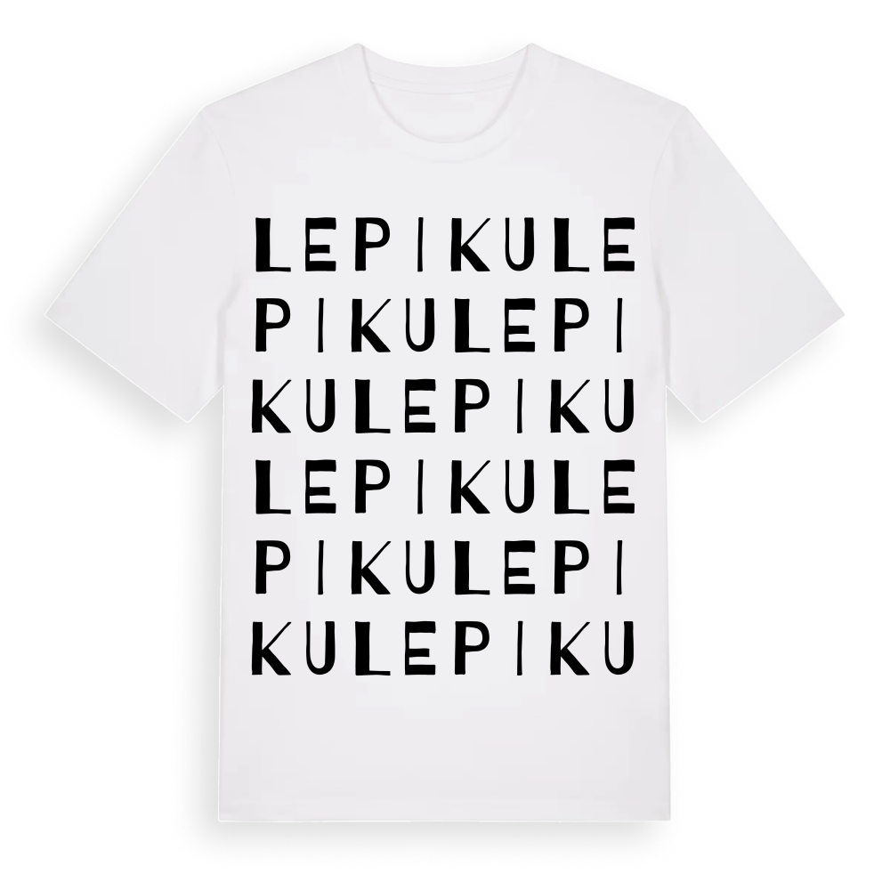 Lepiku ordlek t-shirt – White, i miljö