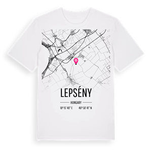 Lepsény karta t-shirt – ekologisk bomull t-shirt från Pinshirt