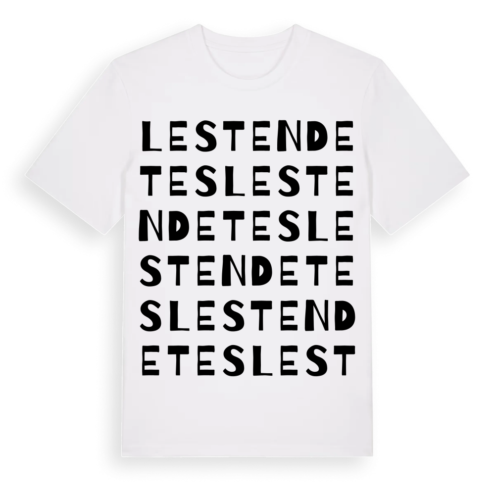 les Tendetes ordlek t-shirt – White, i miljö